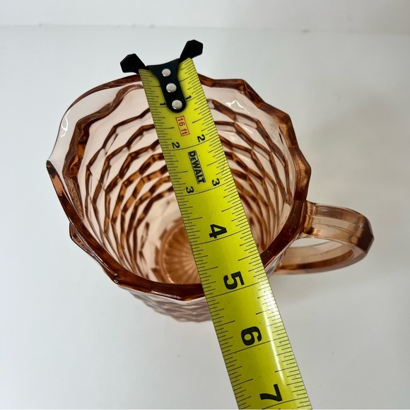 Vintage Pink Depression Glass Pitcher - Picture 5 of 5